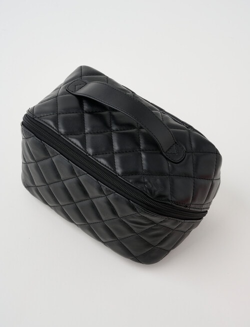Boston + Bailey Quilted Vanity Case, Black product photo View 03 L