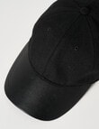Zest Faux Leather Mix Cap, Black product photo View 03 S