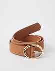 Boston + Bailey Leather Belt, Brown product photo