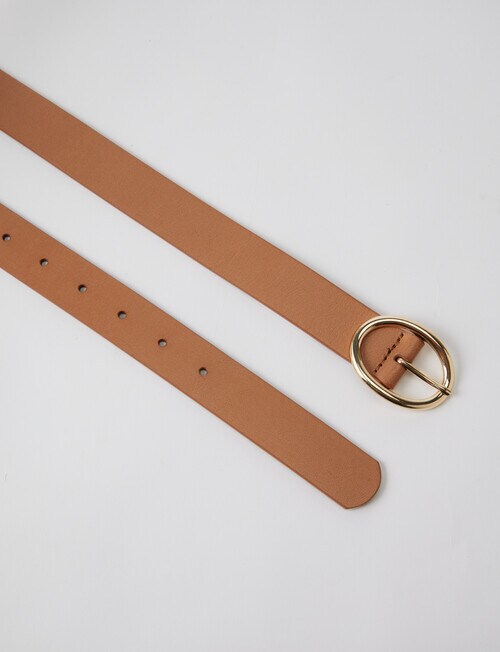 Boston + Bailey Leather Belt, Brown product photo View 02 L