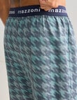 Mazzoni Distressed Print Houndstooth Knit Short, Green product photo View 04 S