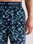 Mazzoni Exposed Check Woven Sleep Short, Navy, Blue & Green product photo View 04 S