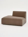 Marcello&Co Loft Fabric Modular Left Hand Chaise, Chocolate product photo