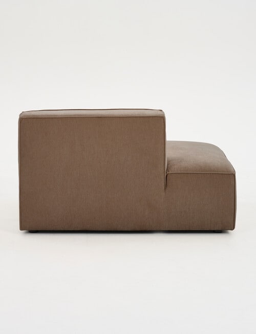 Marcello&Co Loft Fabric Modular Left Hand Chaise, Chocolate product photo View 02 L