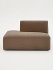 Marcello&Co Loft Fabric Modular Left Hand Chaise, Chocolate product photo View 03 S