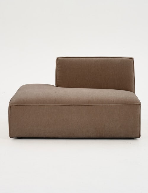 Marcello&Co Loft Fabric Modular Left Hand Chaise, Chocolate product photo View 03 L