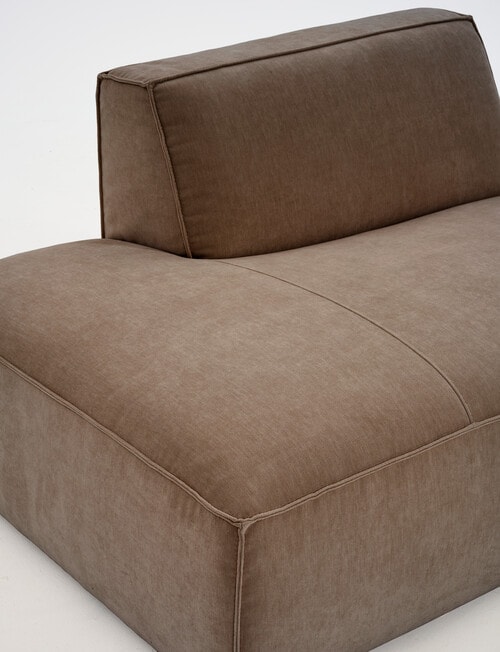Marcello&Co Loft Fabric Modular Left Hand Chaise, Chocolate product photo View 05 L