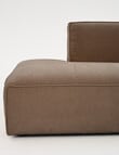 Marcello&Co Loft Fabric Modular Left Hand Chaise, Chocolate product photo View 06 S