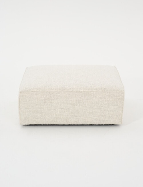 Marcello&Co Loft Fabric Modular Ottoman, Boucle Natural product photo View 02 L