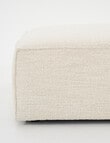 Marcello&Co Loft Fabric Modular Ottoman, Boucle Natural product photo View 04 S