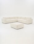 Marcello&Co Loft Fabric Modular Ottoman, Boucle Natural product photo View 26 S