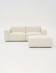 Marcello&Co Loft Fabric Modular Ottoman, Boucle Natural product photo View 33 S