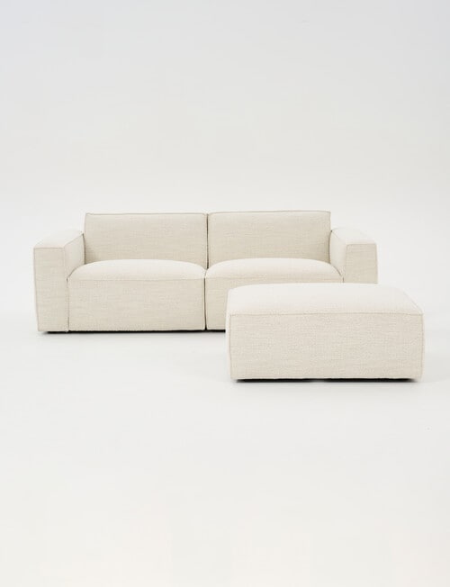 Marcello&Co Loft Fabric Modular Ottoman, Boucle Natural product photo View 33 L