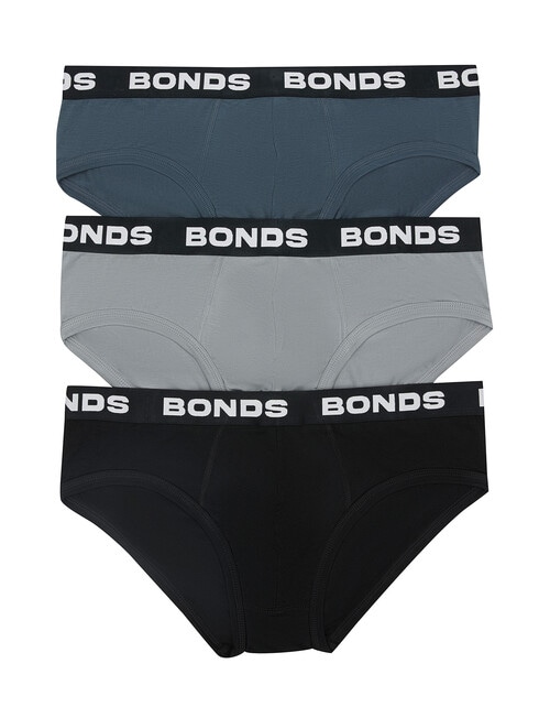 Bonds Total Package Brief, 3-Pack, Navy, Grey & Black product photo View 02 L