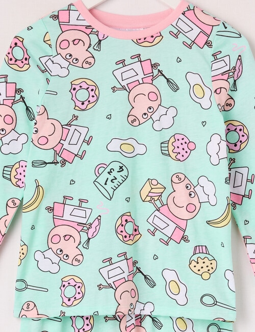 Licensed Peppa Pig Baking PJ Set, Mint, 3-7