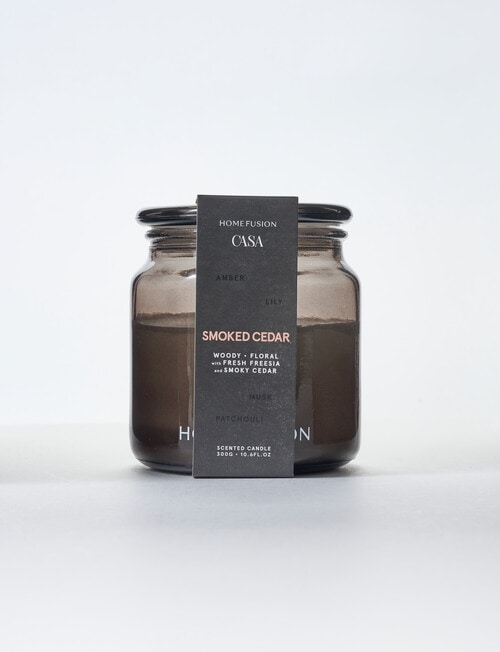 Home Fusion Casa Smoked Cedar Candle, 300g product photo View 03 L