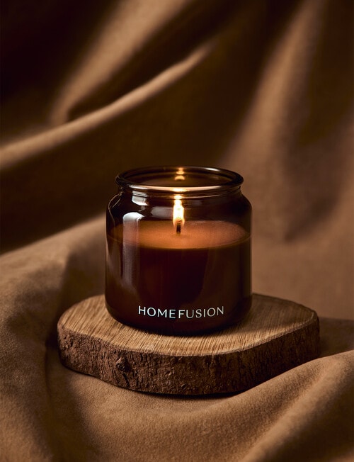 Home Fusion Casa Leather Candle, 300g product photo