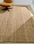 Tilly Home Alize Jute Rug, 200x290cm, Natural product photo