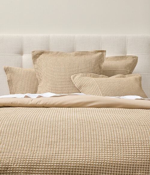Kate Reed Lara Waffle Duvet Cover Set product photo View 02 L