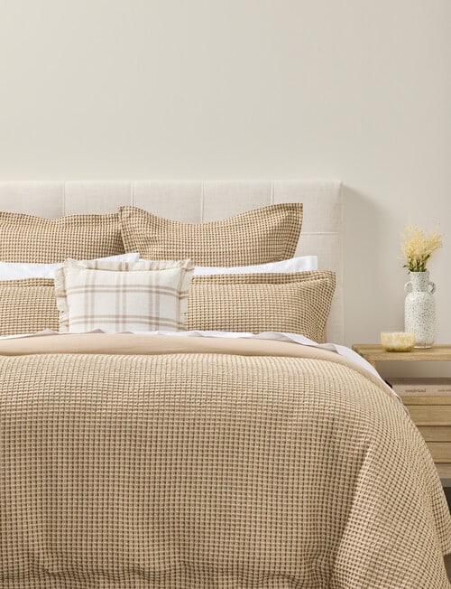 Kate Reed Lara Waffle Duvet Cover Set product photo View 03 L