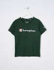 Champion Script Short Sleeve Tee, Dark Green product photo