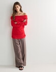 Mineral Hermia Draped Stretch Top, Salsa product photo View 03 S
