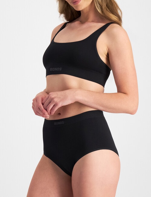 Bonds Bamboo Full Brief, Black product photo View 02 L
