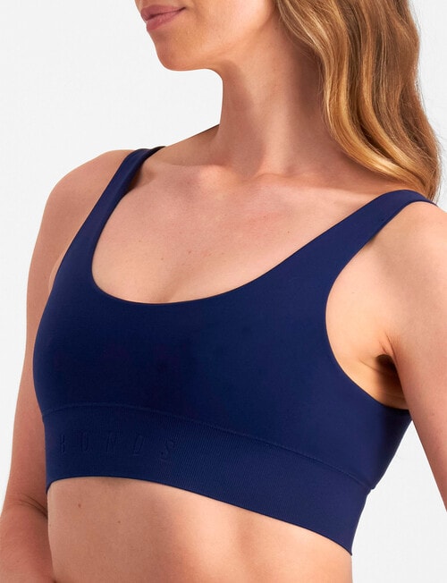 Bonds Bases Crop Bra, In The Navy, 8-22 product photo View 02 L