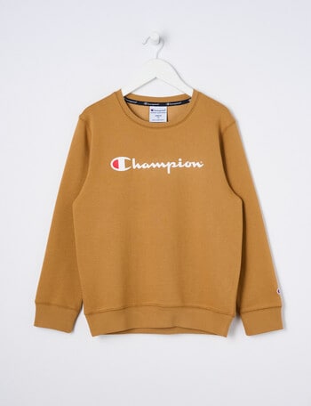 Champion Script Crew Sweat, Brown product photo