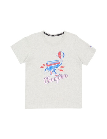 Champion Graphic Short Sleeve Tee, Oxford Heather product photo