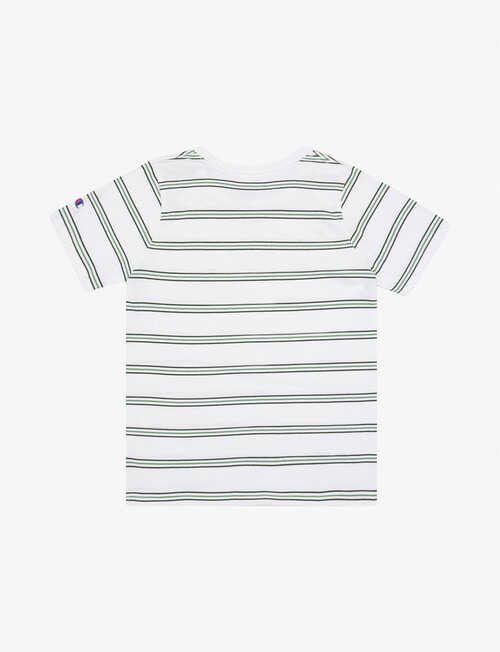 Champion Stripe Short Sleeve Tee, White product photo View 02 L