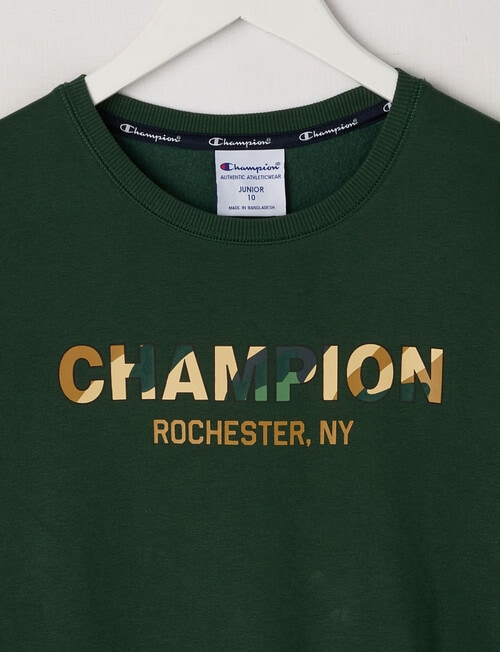 Champion Graphic Camo Sweat, Dark Green product photo View 02 L