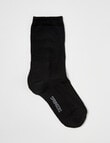 DS Socks Springer Health Merino Crew Sock, Black, 5-11 product photo