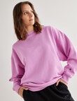 Champion Script Oversized Tonal Crew Top, Carnation Pink product photo