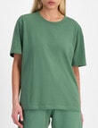 Champion Script Tonal Short Sleeve Tee, Oak Green product photo