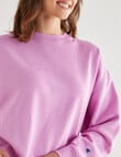 Champion Script Oversized Tonal Crew Top, Carnation Pink product photo View 04 S