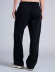 Champion Tonal Script Straight Leg Pants, Black product photo View 03 S