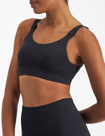 Bonds Move Bralette, Black, XS - XXL product photo