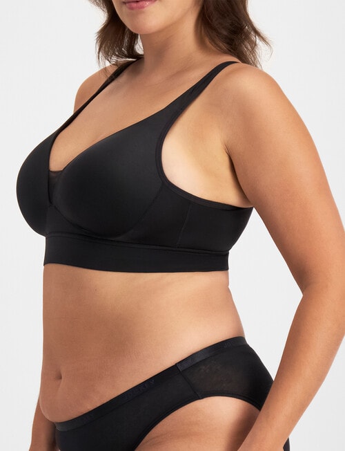 Jockey Woman Forever Fit Bra, Black, S-3XL product photo View 02 L