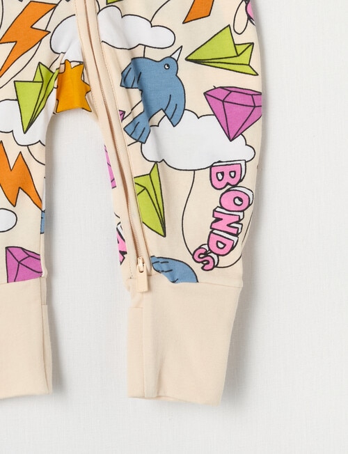 Bonds Zippy Wondersuit, Paper Sky product photo View 03 L