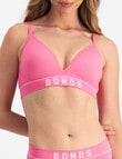 Bonds Retro Rib Wire Free Bra, Pink Kiss, 8-20 product photo