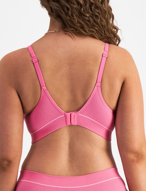 Bonds Retro Rib Wire Free Bra, Pink Kiss, 8-20 product photo View 07 L