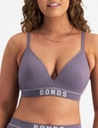 Bonds Retro Rib Wire Free Bra, Dove Slate, 8-18 product photo