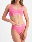 Bonds Retro Rib Deep V Crop, Pink Kiss, 8-18 product photo View 08 S