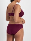 Jockey Woman Paris Classic Bikini Brief, Plum Liqueur product photo View 03 S