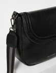 Pronta Moda Rounded Crossbody Bag, Black product photo View 04 S
