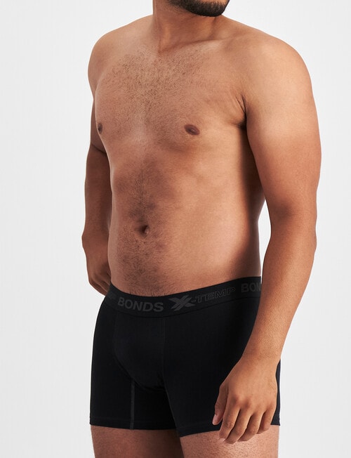 Bonds X-Temp Trunk, 3-Pack, Black & Fluro product photo View 02 L