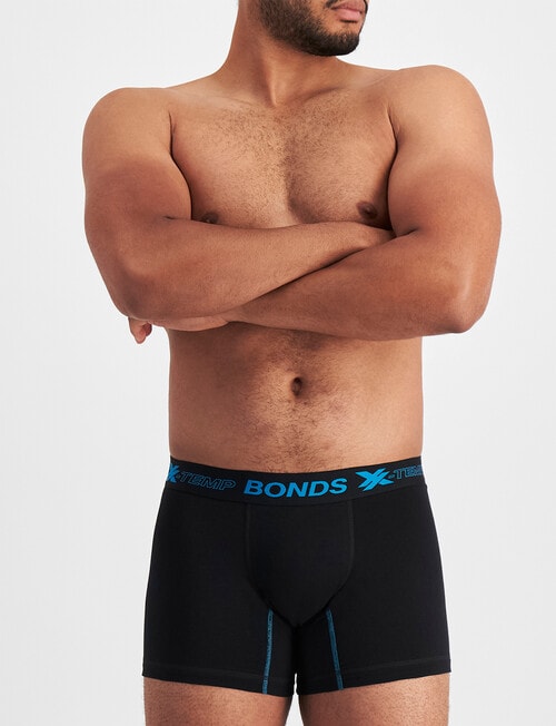 Bonds X-Temp Trunk, 3-Pack, Black & Fluro product photo View 05 L