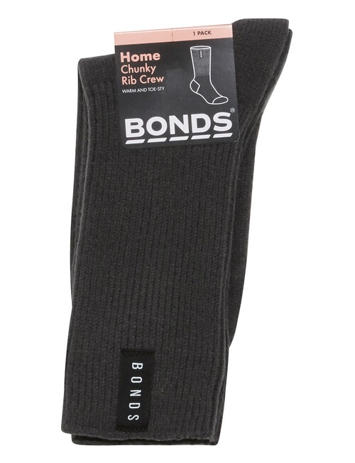 Bonds Chunky Rib Crew Sock, 1-Pack, Rockstar, 3-11 product photo