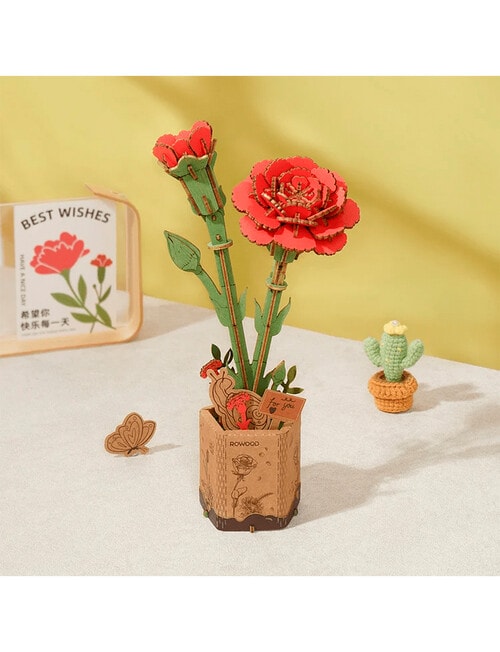 DIY Kits Rowood Red Carnation, TW052 product photo View 03 L